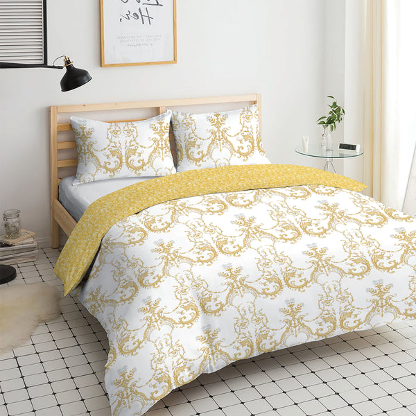 Luxurious Gold Baroque Bed Set