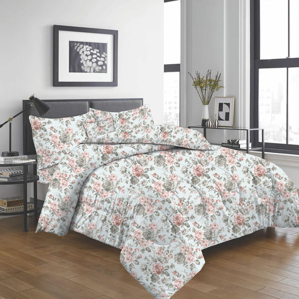 Chic Floral Mint Green Bedding Set