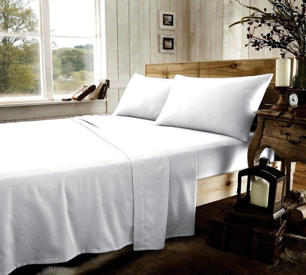 Pure White Tranquility 3 Piece Flat Sheet Set
